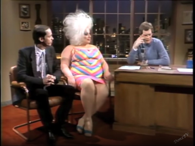 John Waters & Divine on Letterman 1982